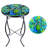 Malaury Round Metal Outdoor Side Table , 14'' in. W in. D