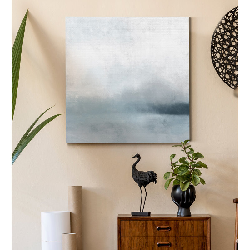 « Quiet Fog I »-reproduction sur toile tendue, H 10 po x l 10 po x P 1,5 po