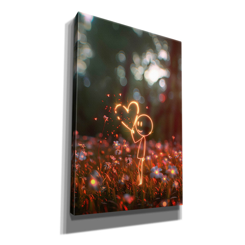 "Epic Graffiti" Valentines "par r3darch0n, art mural sur toile, H 18 po x l 12 po x P 0,75 po