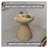 Guruvansh 17" Wide Round Fiberstone Side End Table – Tapered Hourglass Pedestal Accent Table for Patio, Balcony, or Living Room-1201245541