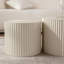 Ensemble de 2 tables basses gigognes Beige