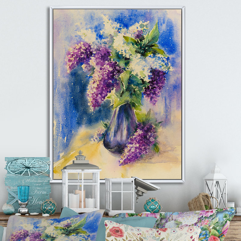 Andhy - reproduction d'art sur toile traditionnelle, H 20 po x l 12 po x P 1 po, Cadre flottant blanc