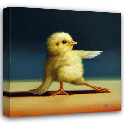 Art sur toile tendue avec Trinx Heffernan, Lucia Gallery: Yoga Chick Bend Knee