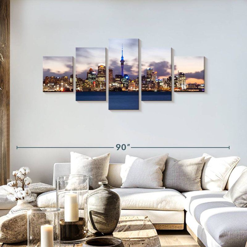 Auckland Skyline, 30" H x 68" W