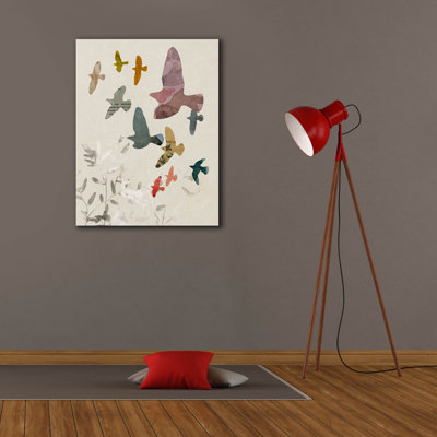 Toile épique Graffiti «Flocking 2» par Victoria Barnes, 26 po x 34 po