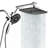 High Pressure Rain Shower Head With Handheld Spray Combo,10 Sprays Handheld Shower Head-119687963