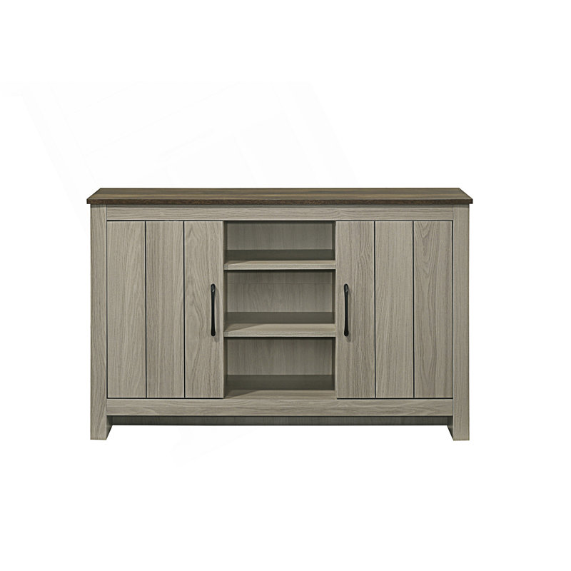 Console moderne, buffet, buffet avec tablettes et portes d'armoire