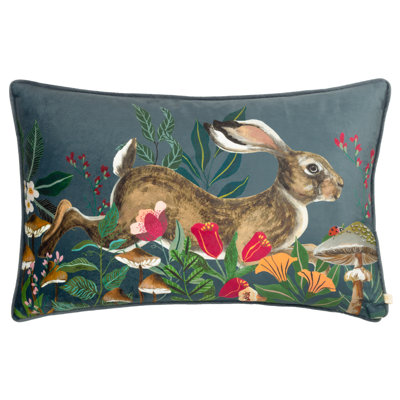 Grey Rectangular Cushion