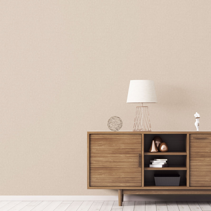 10m x 53cm Wallpaper Roll, Beige