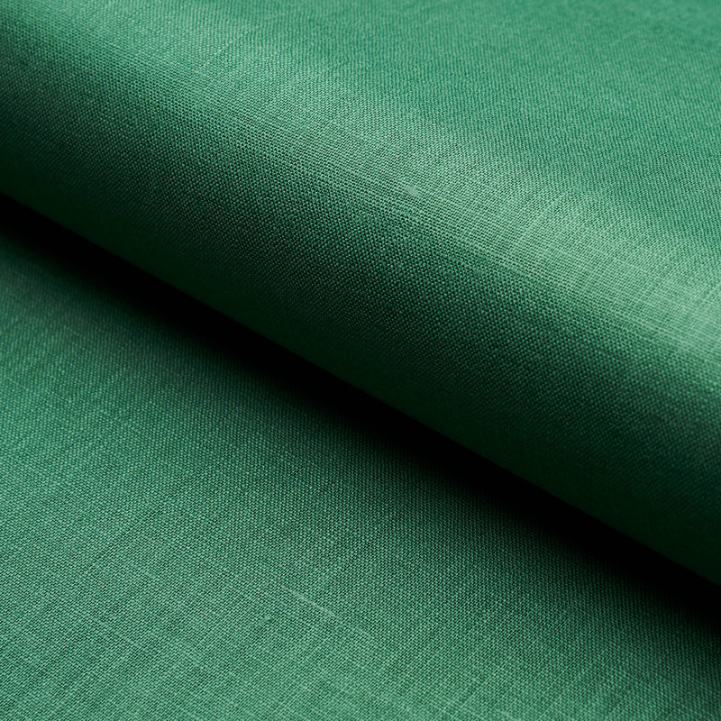 Tissu en lin verni Lange, Émeraude