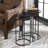 Addie Iron Top Nesting Tables End Table