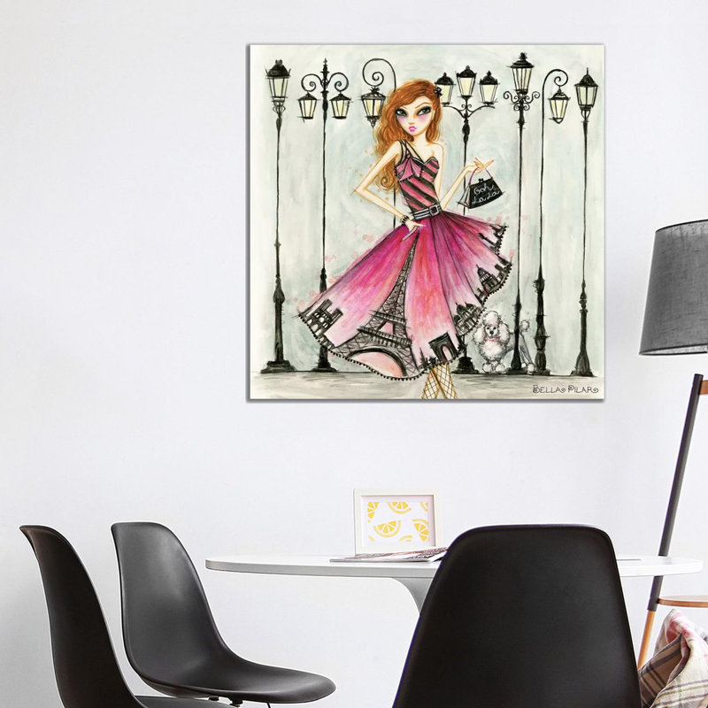 Paris by Bella Pilar - Wrapped Canvas Print, 93.98 cm H x 93.98 cm W x 3.175 cm D