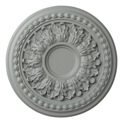 Endurathane Ivy Ceiling Medallion, 10 5/8"OD x 5/8"P, Factory Primed
