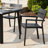 Issei 8 - Person Patio Dining Set with Aluminum Rectangular Table and  Stacking Armchairs
