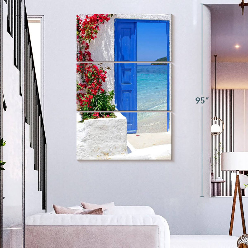Lilie Beachside Greek Door, 32" H x 20" W
