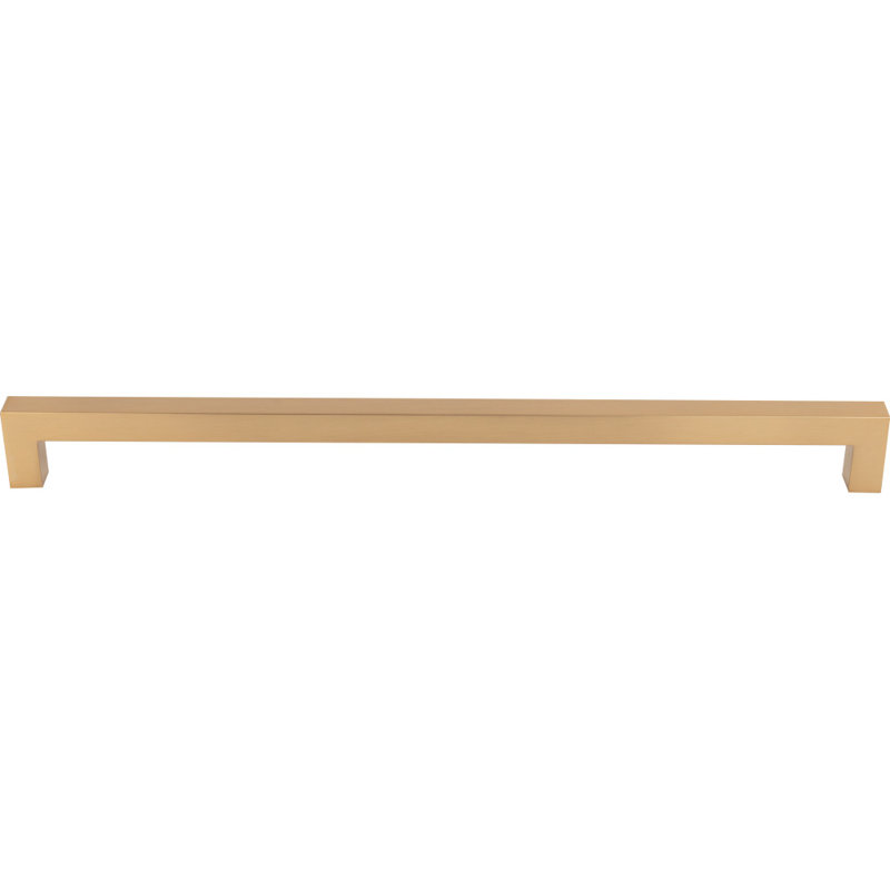 Square Bar pull, Honey Bronze, 12" Center to Center