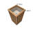 Square Grove Column Planter - Medium Brown
