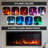 Aura 42" Smart WiFi Electric Fireplace - Flame with 9 Colors, 5 Brightness Levels and 13 Temperature Levels, Recessed in-Wall or Wall-Mount or Free Standing, Compatible with Alexa and Google Assistant, by  Puraflame-114254438