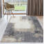 Tapis gris à motif abstrait Elrosa-1961127425
