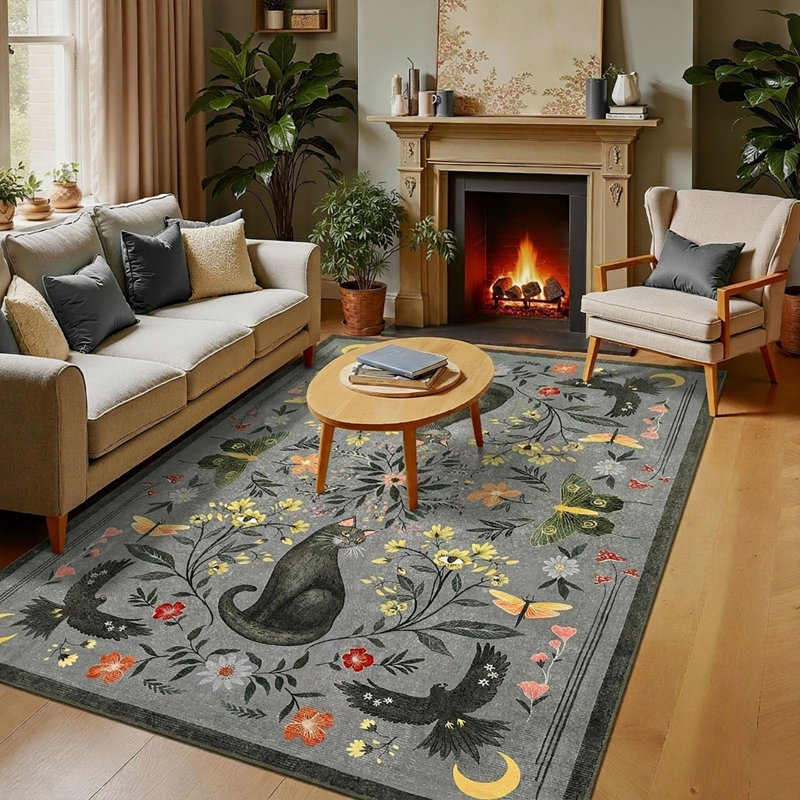 Area Rug, Gray, Rectangle 120 x 170 cm