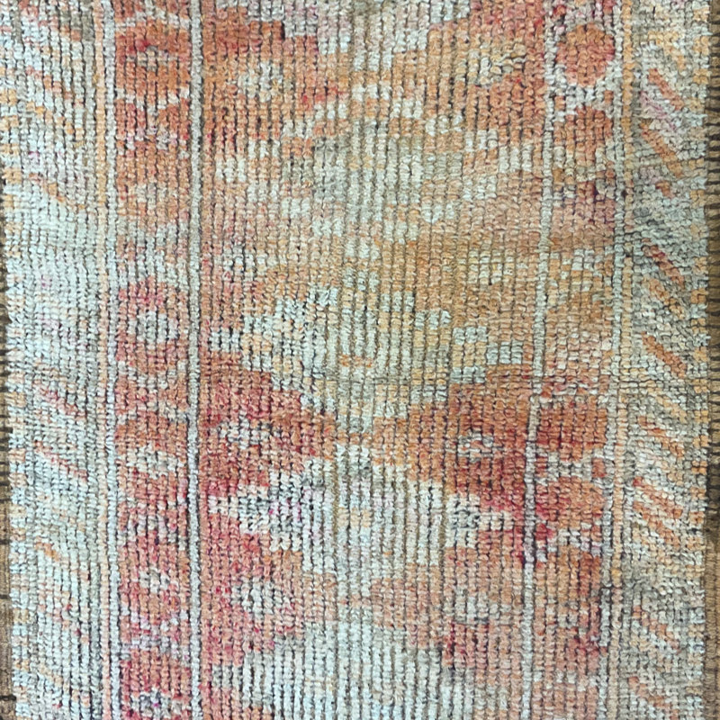 Tapis de couloir Oushak fait à la main Bungalow Rose