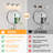 3-Light Dimmable Bathroom Vanity Lighting