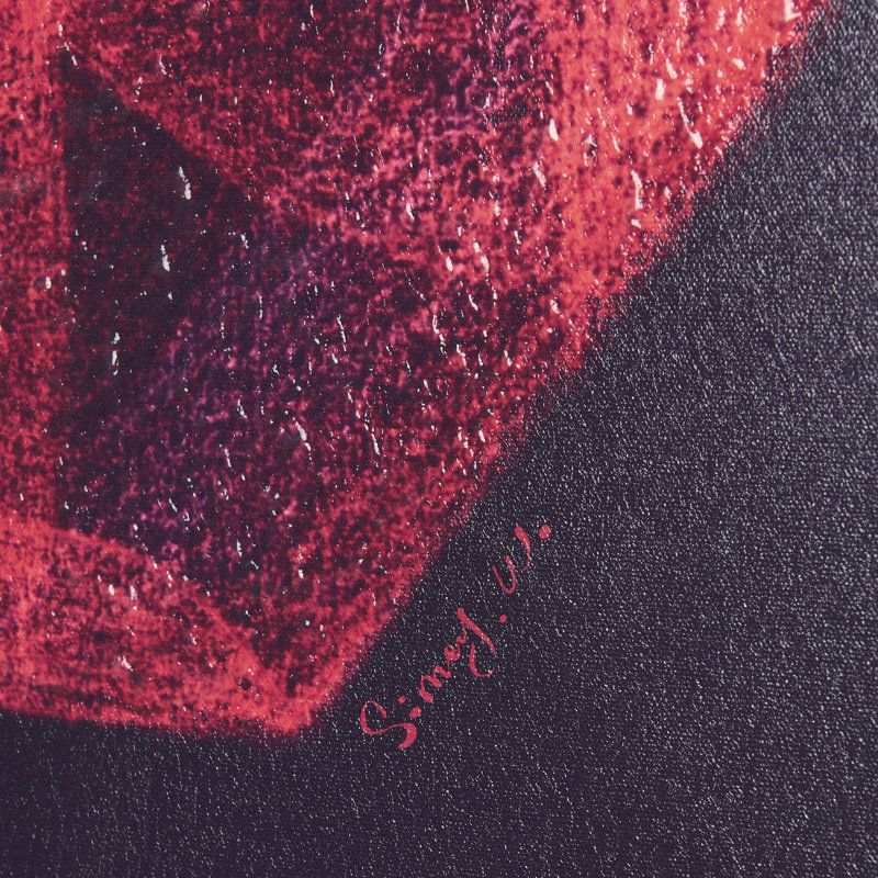 Numbers IX a Hand Embelished Textured Canvas, 40" H x 30" W x 3" D