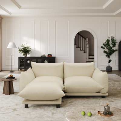 Canapé modulaire rembourré pour salon