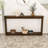 Narrow Wood Console Table with Corrugated Texture, Entryway Storage Table, Sofa Back Table-495387617