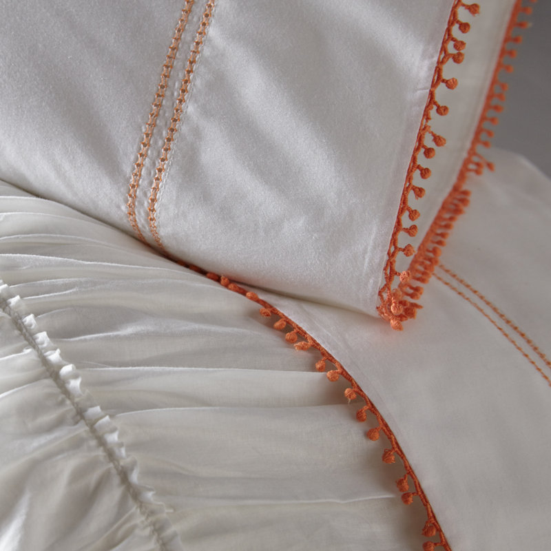 Taie d'oreiller 100% lin Damaris - Standard, Bleu, Standard