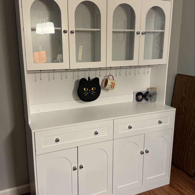 73" H x 52" W Kitchen Pantry Cabinet, White
