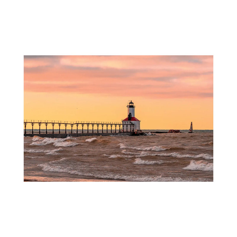 Phare de Michigan City V-NEJ218, H 18 po x l 26 po x P 1,5 po
