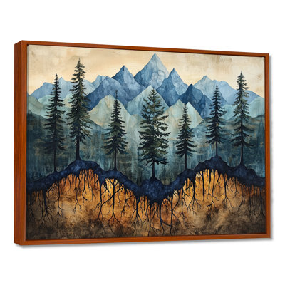 Gerboth Mountain Forest Pine Tree Roots II - montagnes, art mural