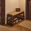 Banc de rangement en bois avec tablettes à chaussures ouvertes 31,5 "Crestwood-132660812