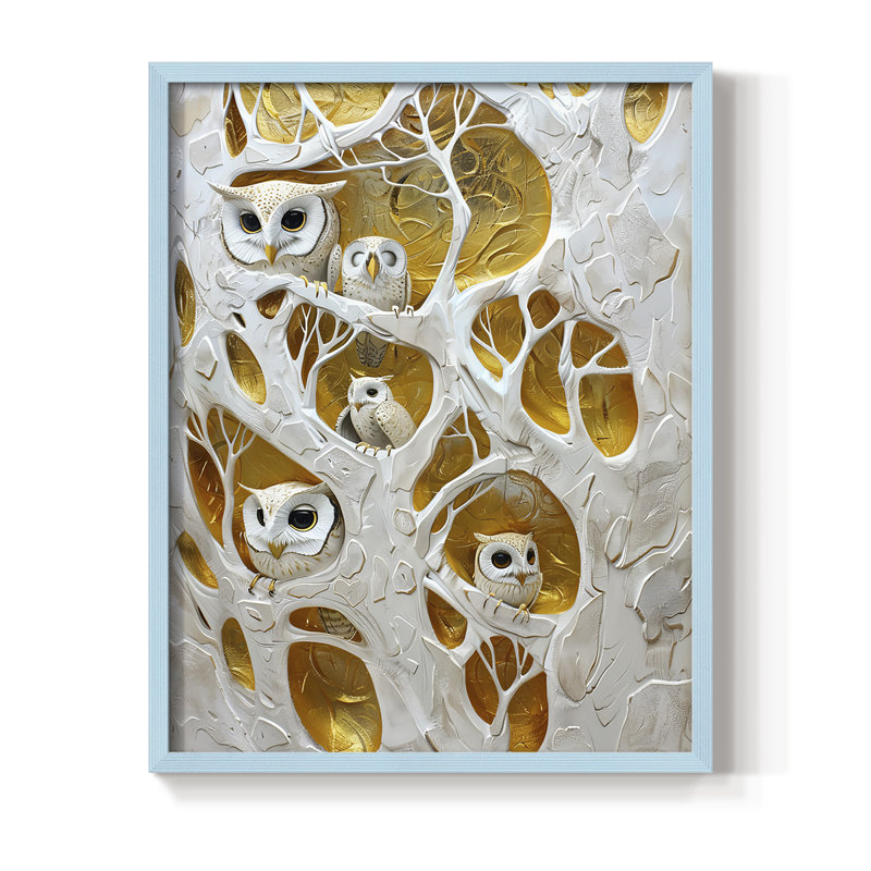 ANIMALS Series LX III, reproduction encadrée - bois massif, H 21 po x l 17 po, Bleu