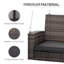 Chaise suspendue pour 2 personnes, gris, 550 lb Banc d'extérieur pour personnes avec capacité