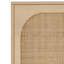 Armoire de rangement décorative avec pieds en bois massif et deux portes