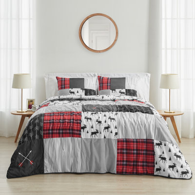 Rustic Patch Reversible Comforter Set