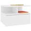 Ensemble de 2 tables de chevet flottantes en bois d'ingénierie blanc compact-1420478480-1533942402