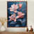 Toile avec cadre flottant brun