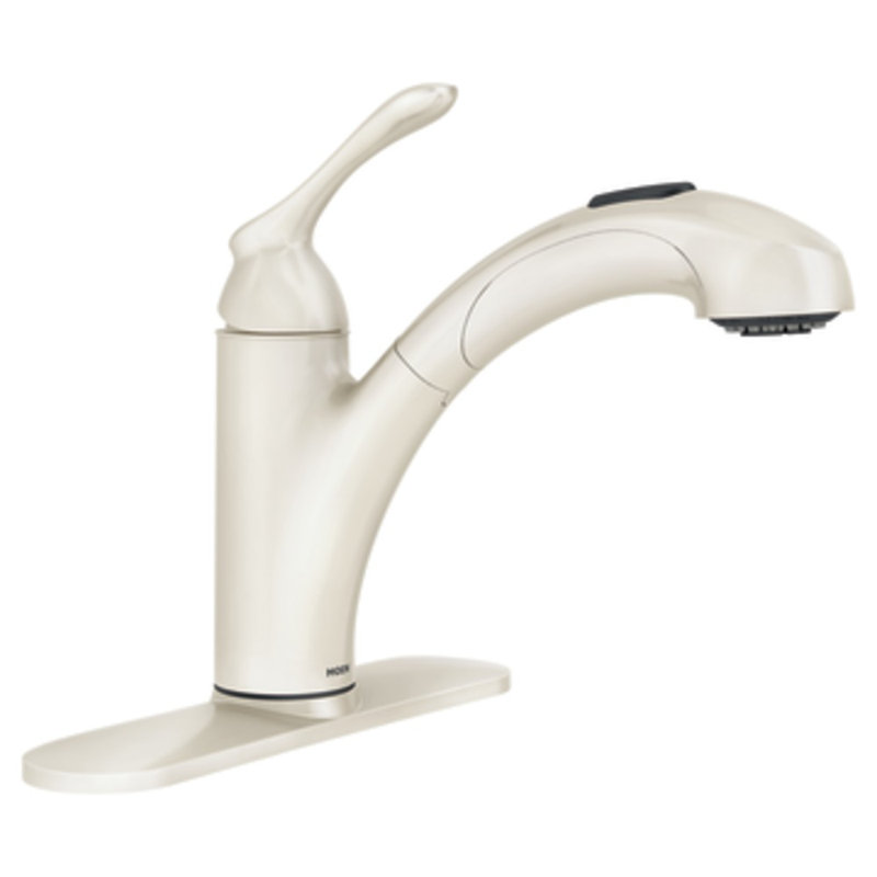 Banbury Single Handle Kitchen Faucet, Ivory
