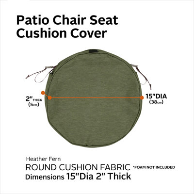 Pina Outdoor 2'' Dining Chair Cushion Cover
