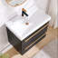 Ensemble de meuble-lavabo simple mural moderne 30 po Granbury