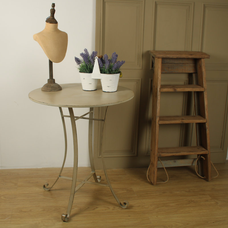 Round Metal Outdoor Bistro Table , 61.5cm cm W 61.5cm cm D