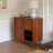 Mid-Century Modern Solid Wood Entryway Cabinet