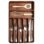 Rangement pour couverts - couverts, couverts et ustensiles, largeur fixe de 10,5 po, 7 compartiments de rangement, pieds antidérapants, coins arrondis, bois d'acacia