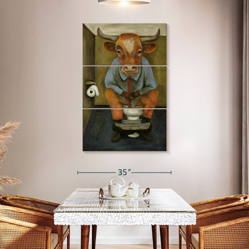 Bull Shitter, 50" H x 32" W