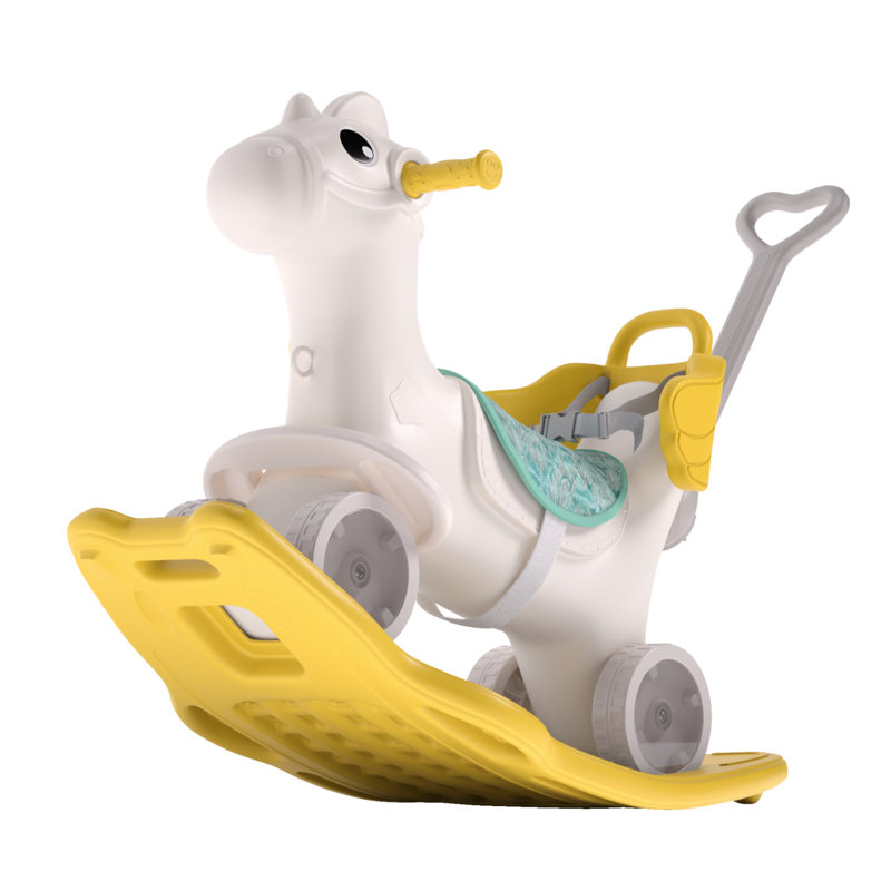 Haga Rocking Horse, Yellow/White
