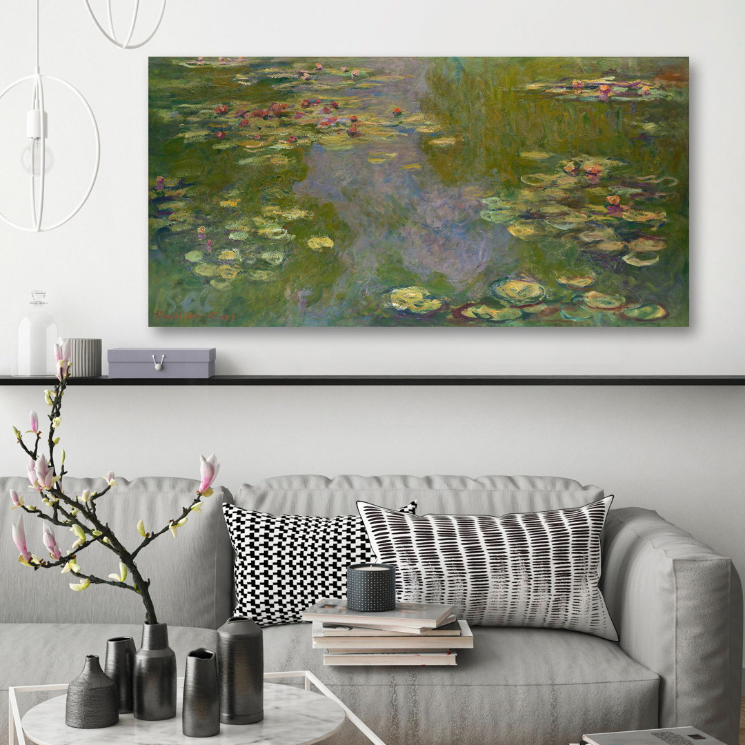 Water Lilies by Claude Monet - Wrapped Canvas Painting