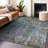 Machine Washable Indoor/Outdoor Claudian ACN1237 Fern Rug-103708893